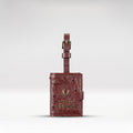 Bartoli Brown Leather Luggage Tag