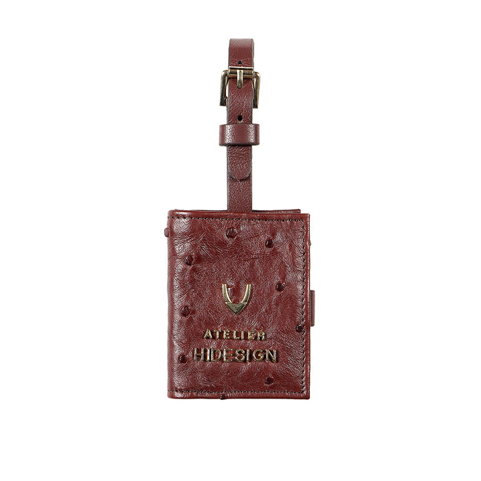 Bartoli Brown Leather Luggage Tag
