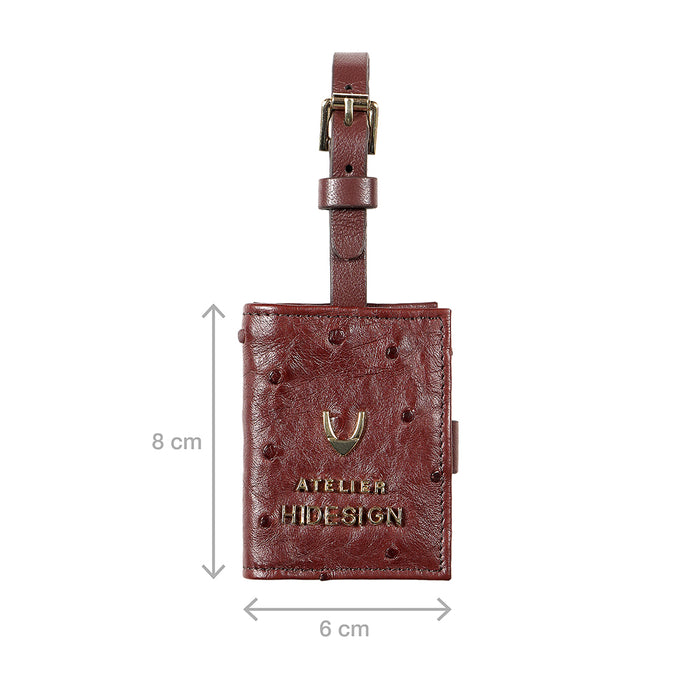 Bartoli Brown Leather Luggage Tag