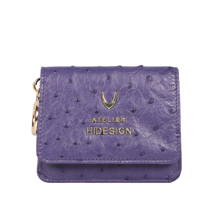 Bartoli W1 Blue Leather Bi-Fold Wallet