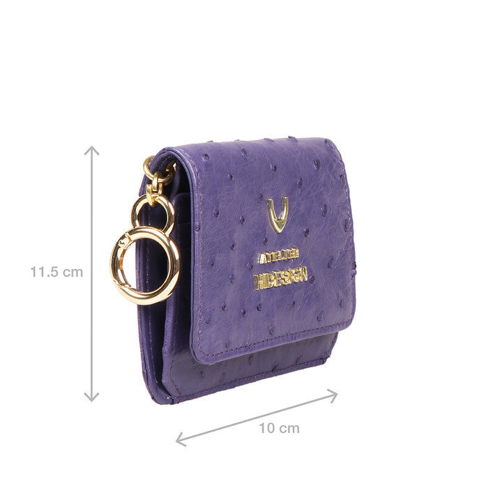 Bartoli W1 Blue Leather Bi-Fold Wallet