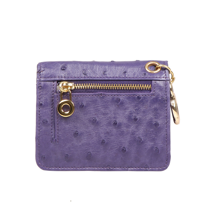 Bartoli W1 Blue Leather Bi-Fold Wallet