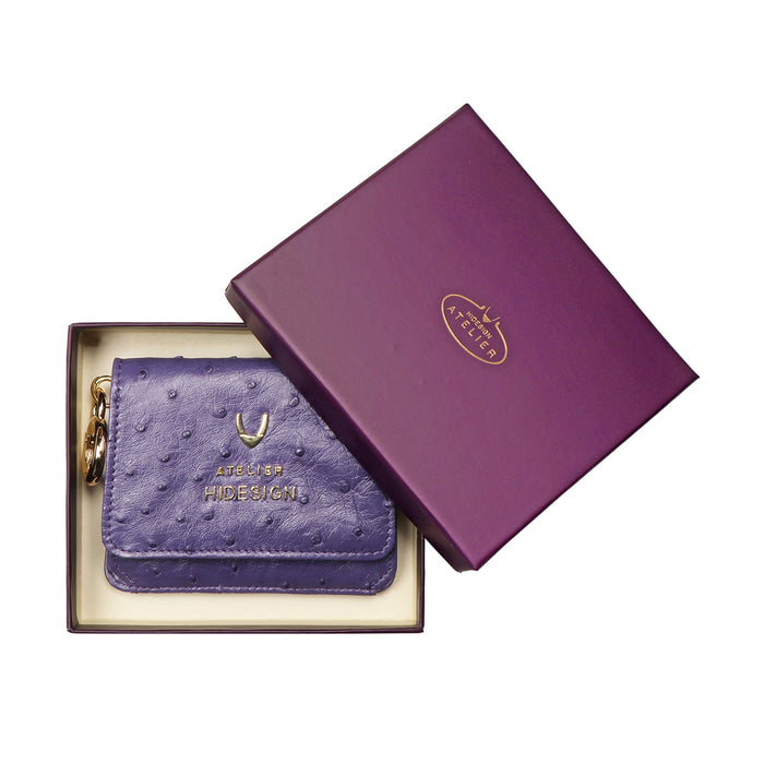 Bartoli W1 Blue Leather Bi-Fold Wallet