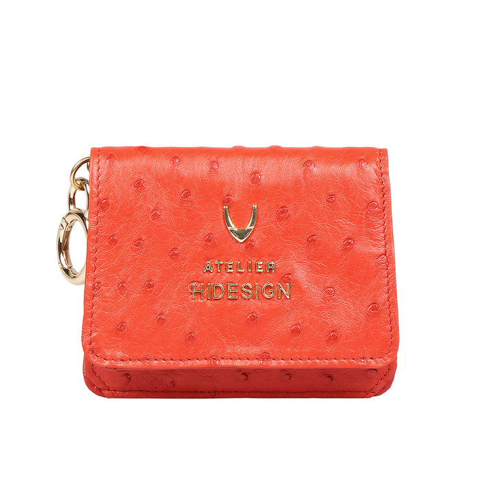 Bartoli W1 Red Leather Bi-Fold Wallet