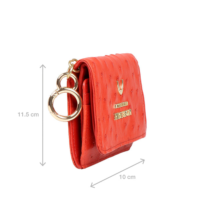 Bartoli W1 Red Leather Bi-Fold Wallet