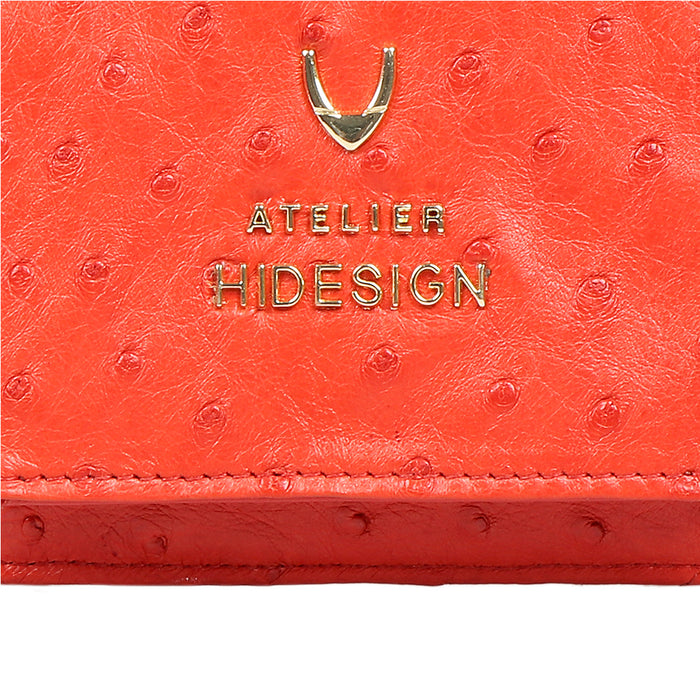 Bartoli W1 Red Leather Bi-Fold Wallet
