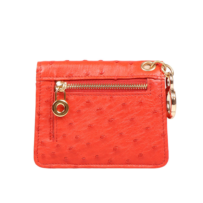 Bartoli W1 Red Leather Bi-Fold Wallet