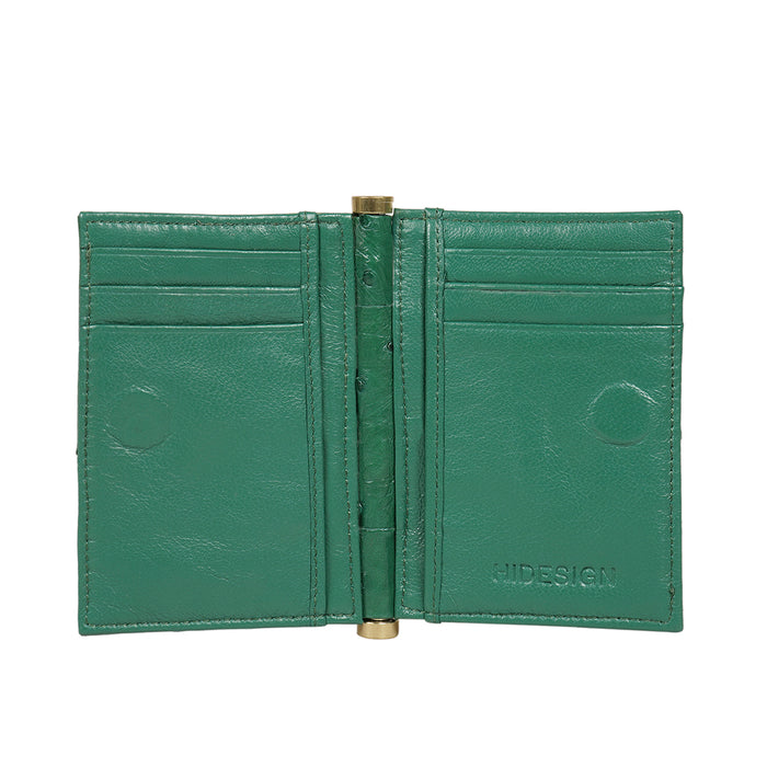 Bartoli W2 Green Leather Card Holder