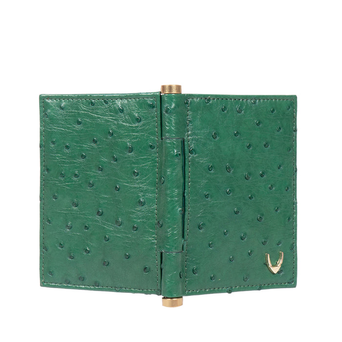 Bartoli W2 Green Leather Card Holder