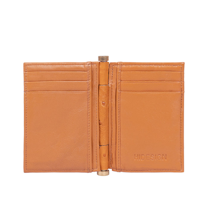 Bartoli W2 Tan Leather Card Holder