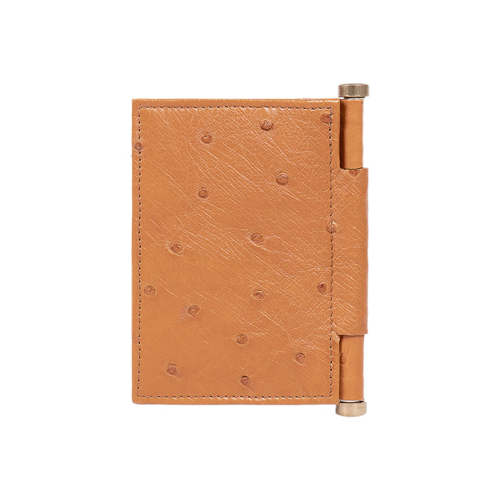Bartoli W2 Tan Leather Card Holder