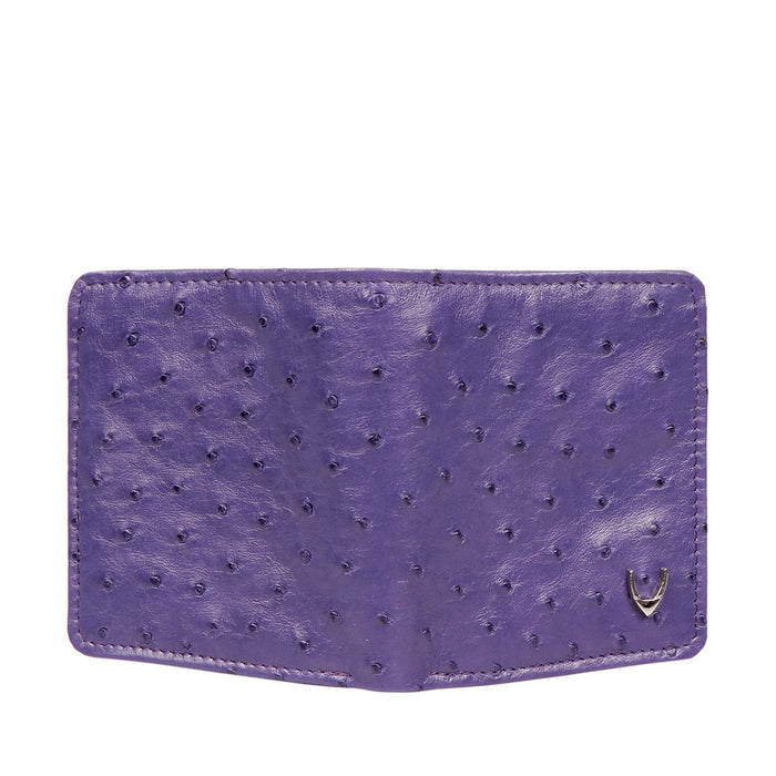 Bartoli W3 Blue Leather Bi-Fold Wallet