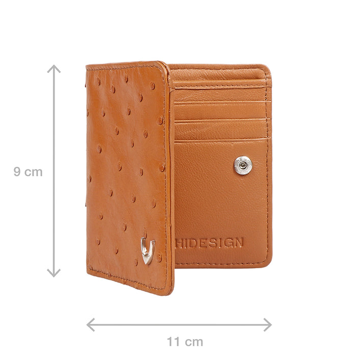 Bartoli W3 Tan Leather Bi-Fold Wallet