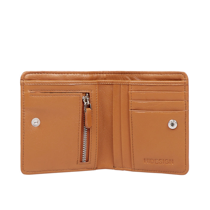Bartoli W3 Tan Leather Bi-Fold Wallet