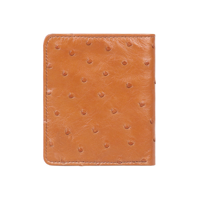 Bartoli W3 Tan Leather Bi-Fold Wallet