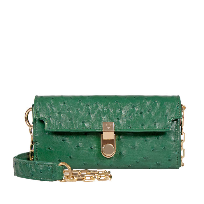 Bartoli W4 Green Leather Sling Wallet