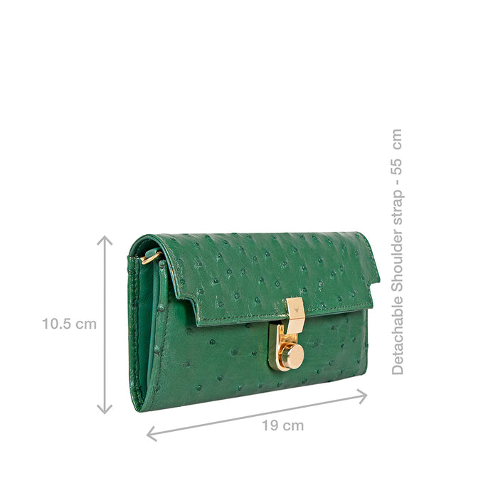 Bartoli W4 Green Leather Sling Wallet