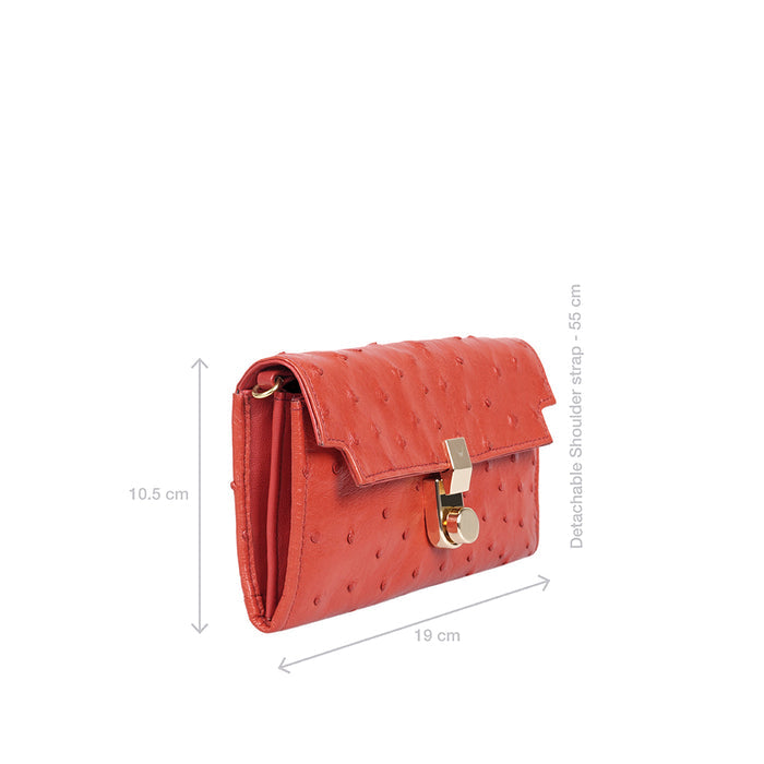 Bartoli W4 Red Leather Sling Wallet