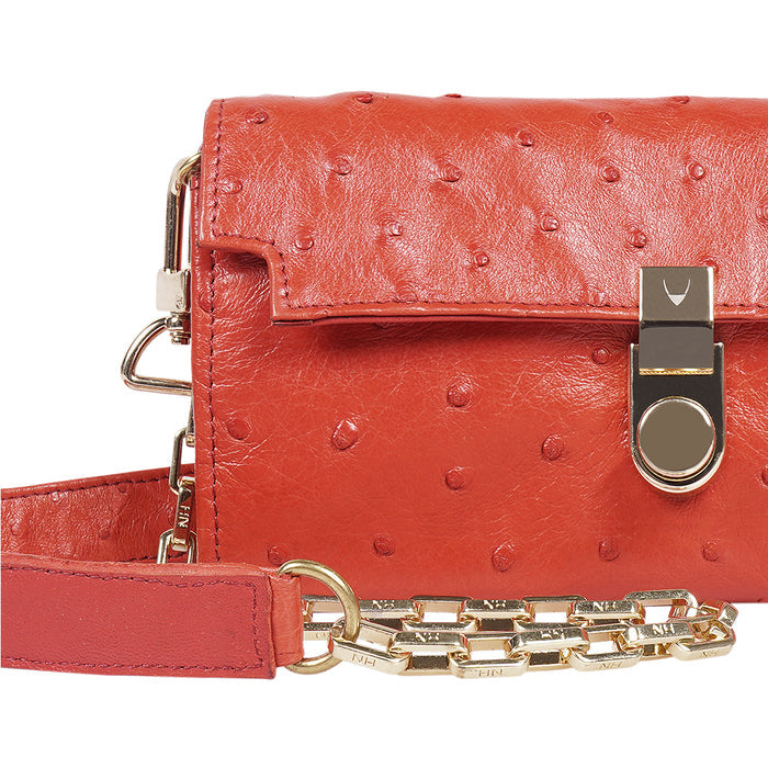Bartoli W4 Red Leather Sling Wallet