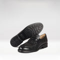 Basel Men's Black Leather Loafers