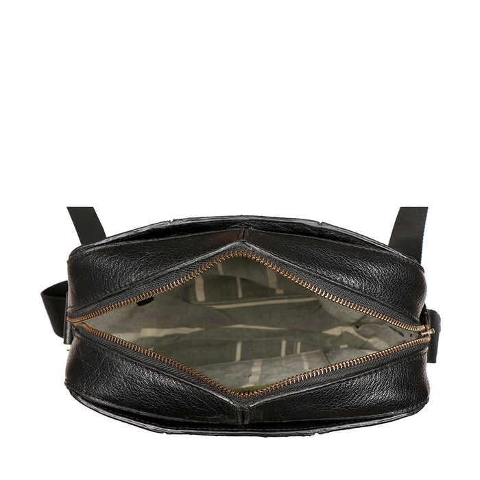 Bawa 01 Black Leather  Crossbody