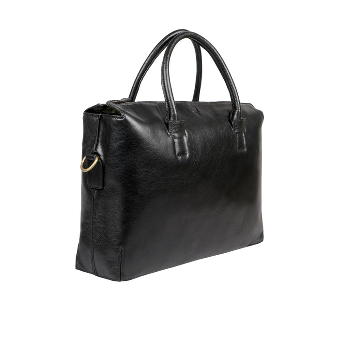 Bawa 03 Black Leather  Briefcase