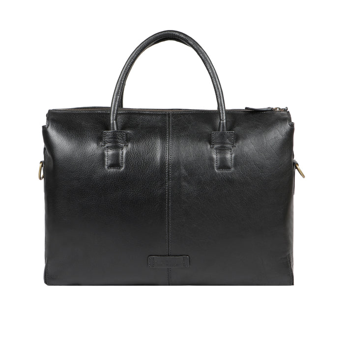 Bawa 03 Black Leather  Briefcase