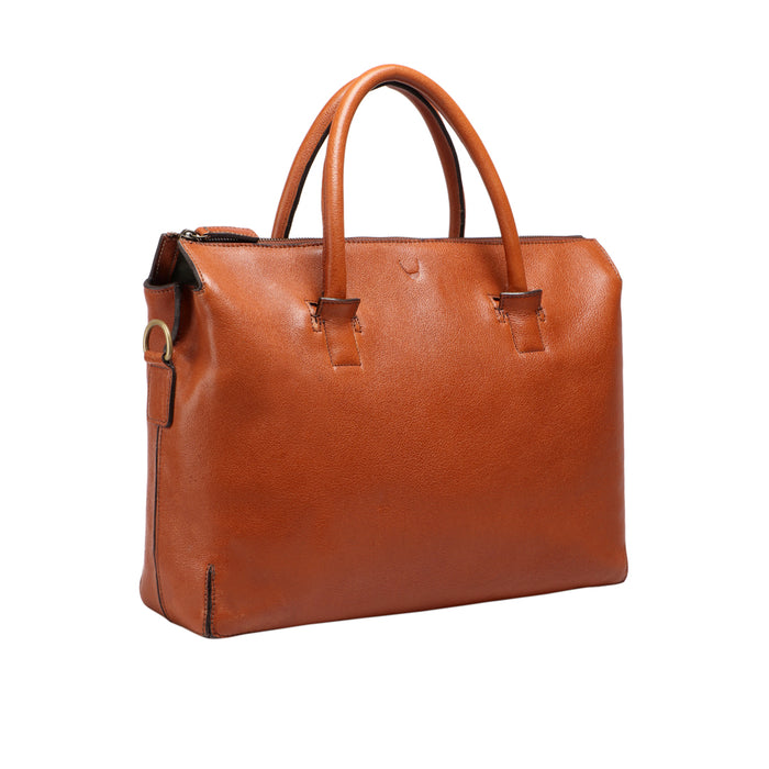 Bawa 03 Tan Leather  Briefcase