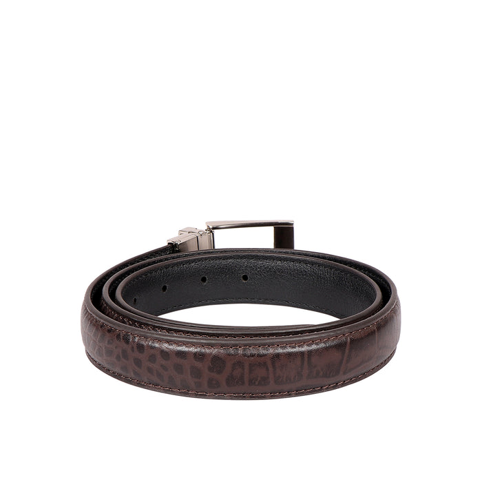 Be2201 Men's Brown Reversible Leather Belt