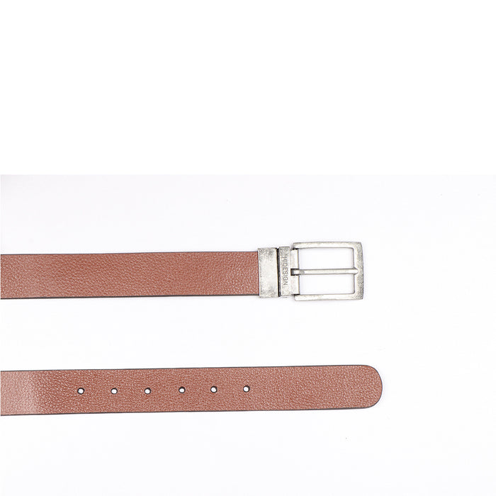 Be2202 Men's Tan Reversible Leather Belt