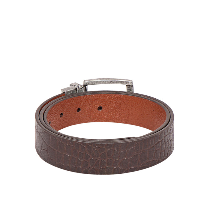 Be2202 Men's Tan Reversible Leather Belt