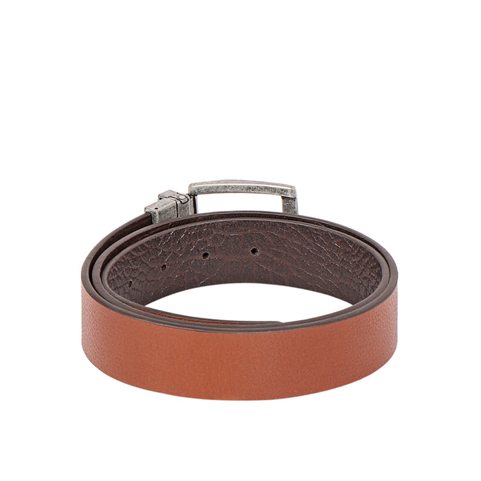 Be2202 Men's Tan Reversible Leather Belt