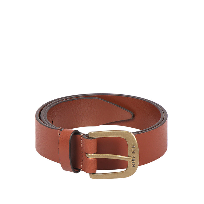 Be2205 Men's Tan Non Reversible Leather Belt