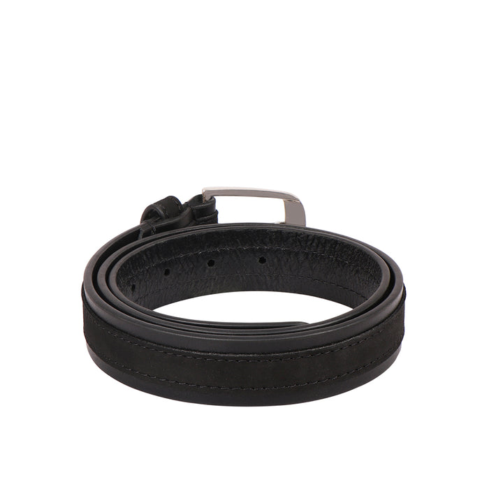 Be2206 Men's Black Non Reversible Leather Belt