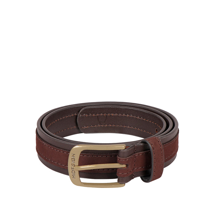 Be2206 Men's Brown Non Reversible Leather Belt