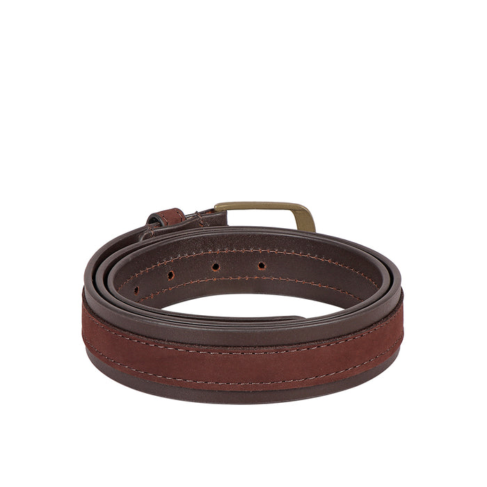 Be2206 Men's Brown Non Reversible Leather Belt