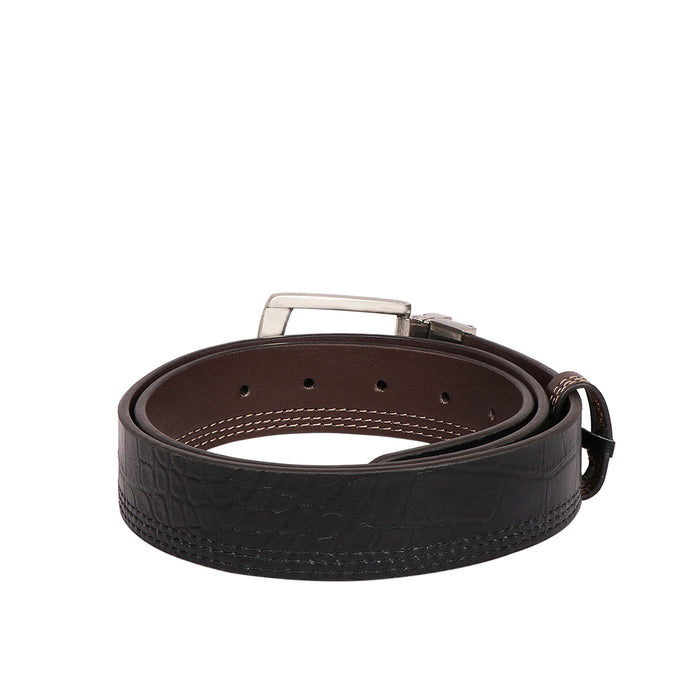 Be2207 Men's Brown Reversible Leather Belt