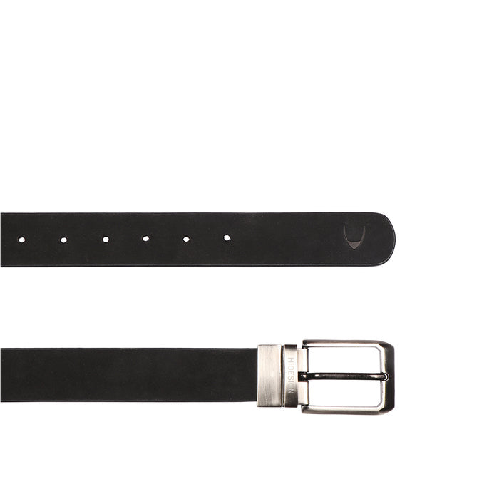 Be2208 Men's Black Reversible Leather Belt