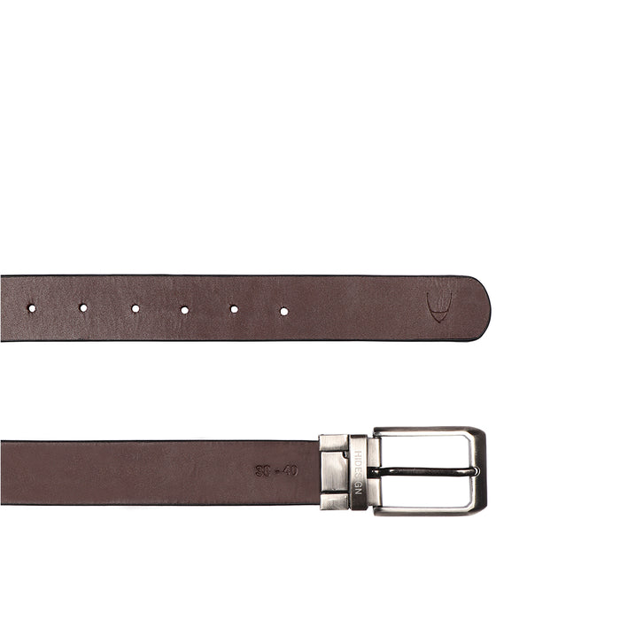 Be2208 Men's Black Reversible Leather Belt