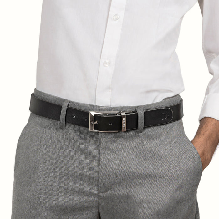 Be2208 Men's Brown Reversible Leather Belt