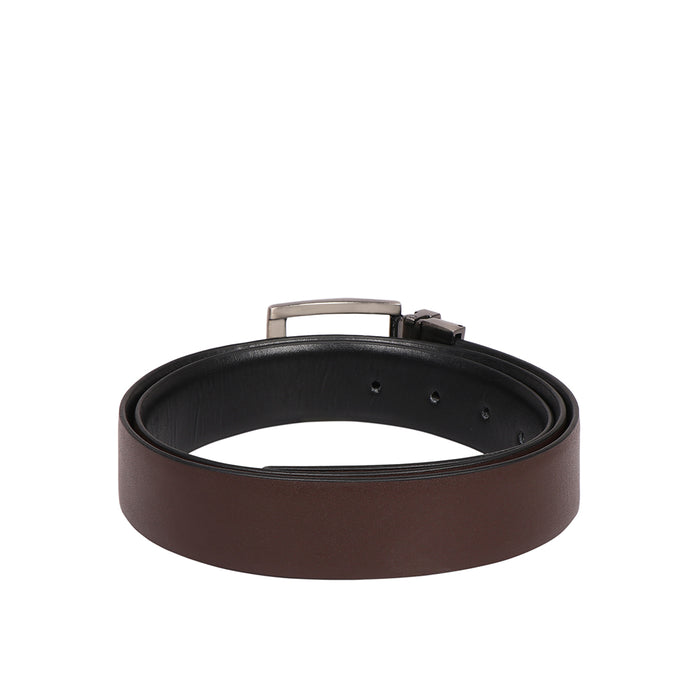 Be2209 Men's Black Reversible Leather Belt
