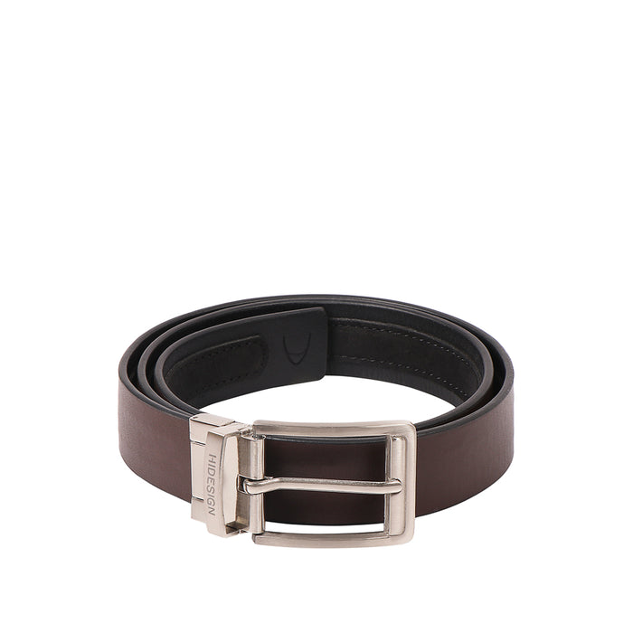 Be2211 Men's Black Reversible Leather Belt