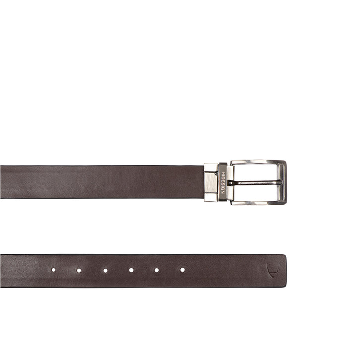Be2211 Men's Black Reversible Leather Belt