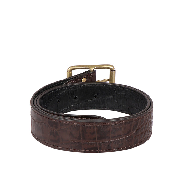 Be2213 Men's Brown Reversible Leather Belt