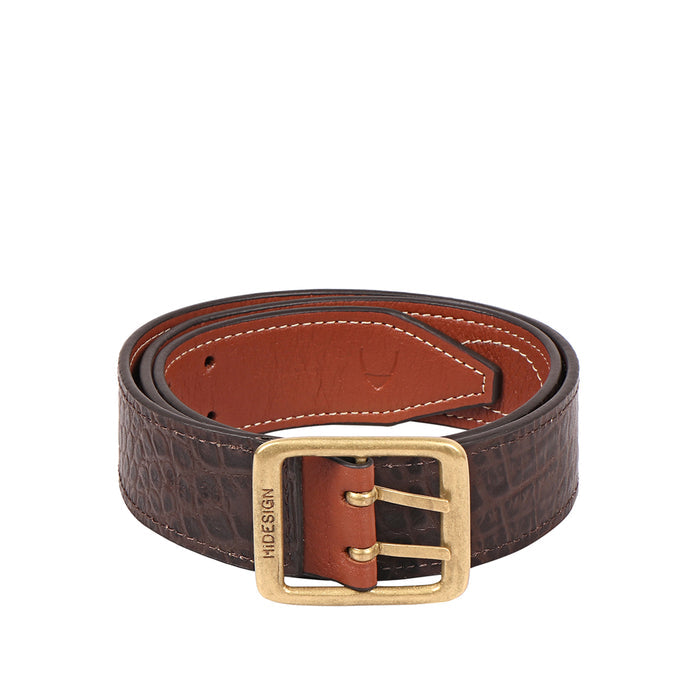 Be2214 Men's Brown Reversible Leather Belt