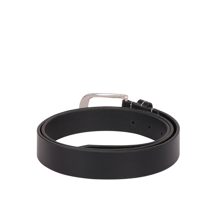Be2219 Men's Black Non Reversible Leather Belt