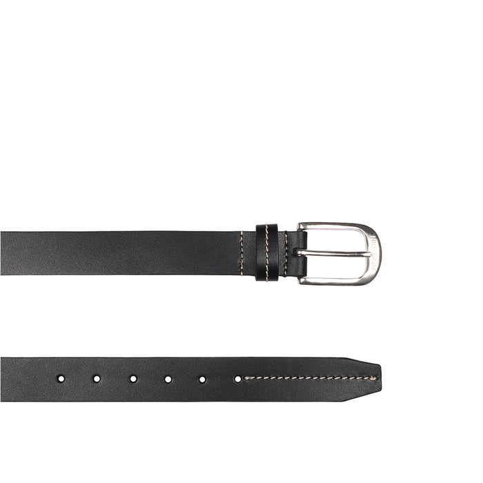 Be2219 Men's Black Non Reversible Leather Belt