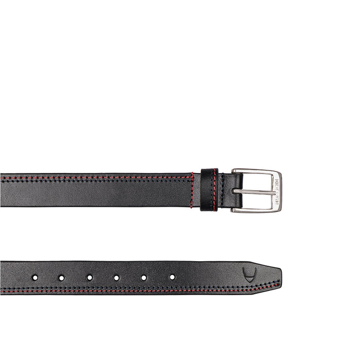 Be2221 Men's Black Non Reversible Leather Belt