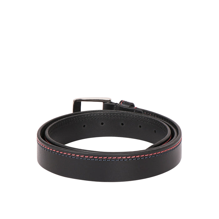 Be2221 Men's Black Non Reversible Leather Belt