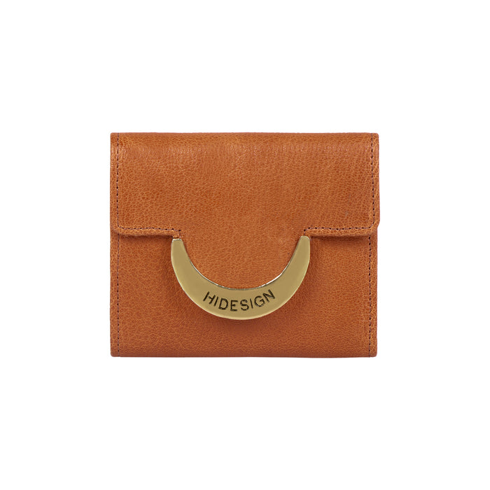 Beatrix W1 Tan Leather Trifold Wallet
